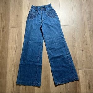 Vintage  Women's H.I.S. Bareback High Waist Flare Jeans RARE
